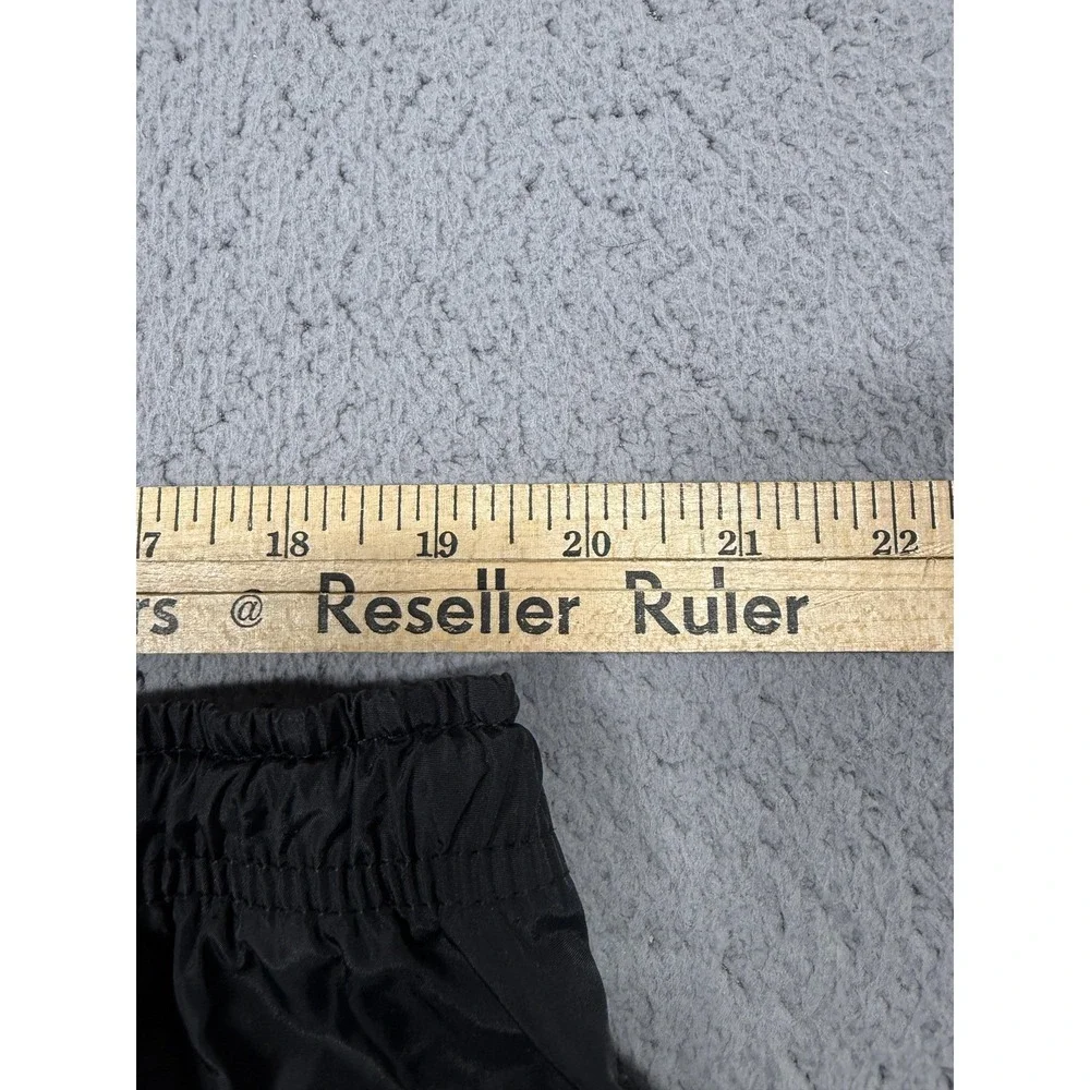 VTG‎ Nike Pants Mens 2XL Black Woven Track Snap Leg Side Stripe Warm Up Athletic